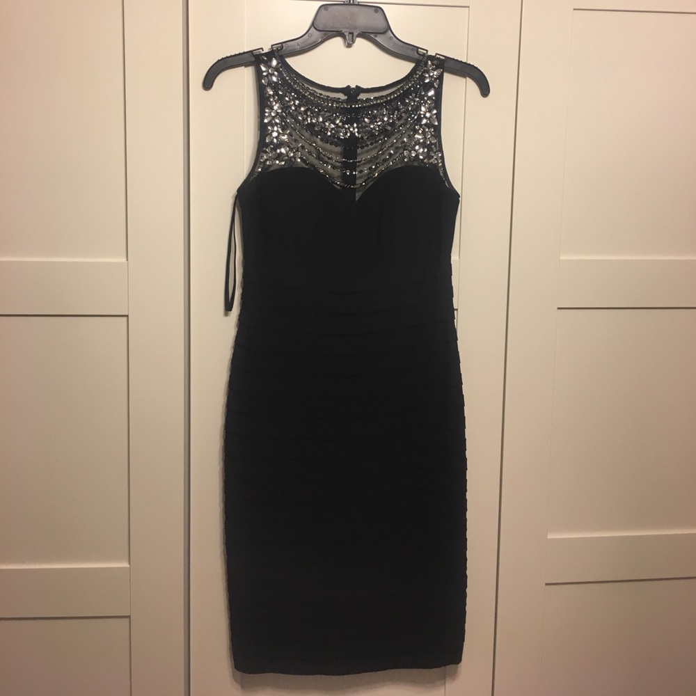 Black Dress with Beading
