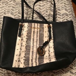 Michael Kors snakeskin handbag