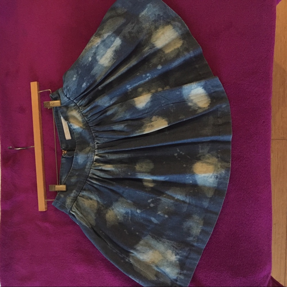 CHARLEY 5.0 batik denim skirt fare babydoll 🦋