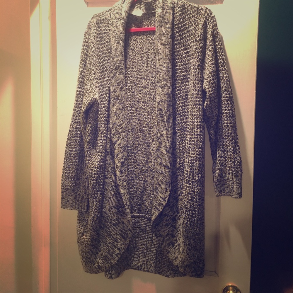 Gray cardigan