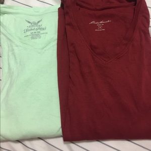2 medium sweatshirts. Eddie Bauer and Faded Glory