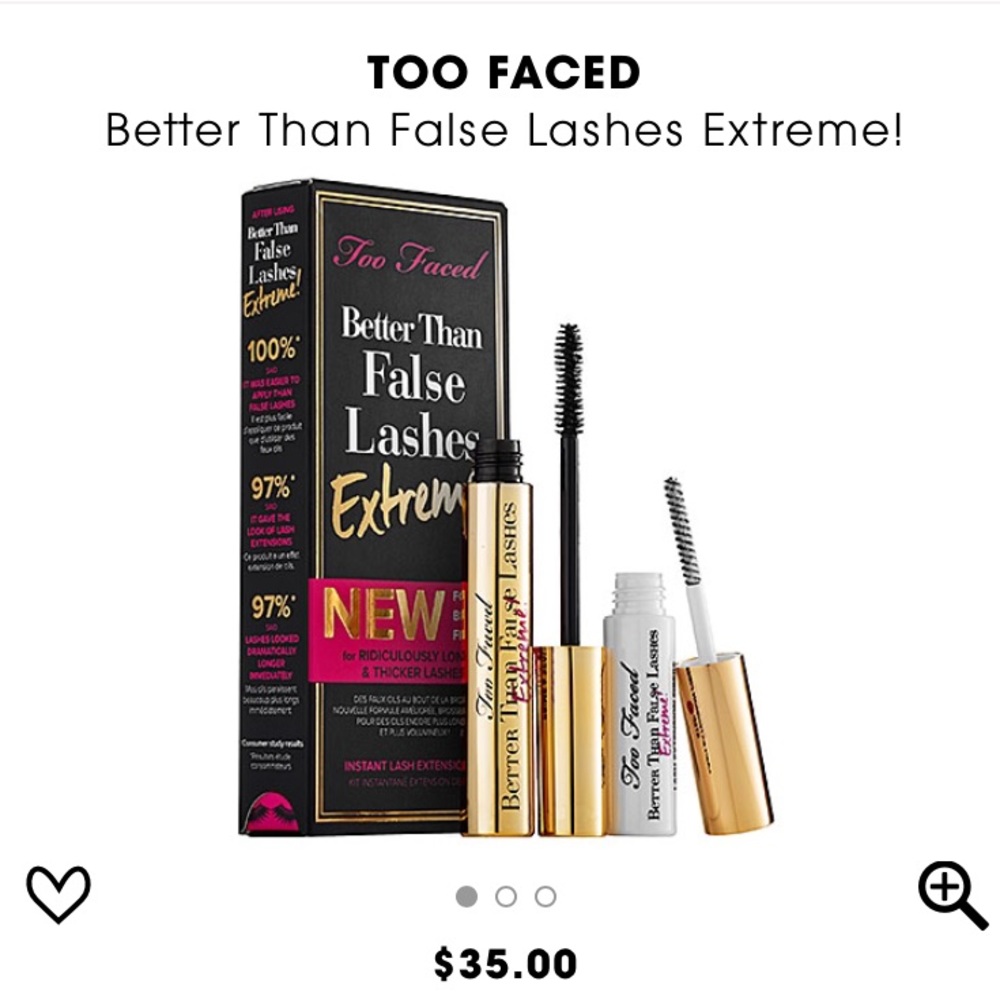 Too Faced Better Than False Lashes Extreme - Black