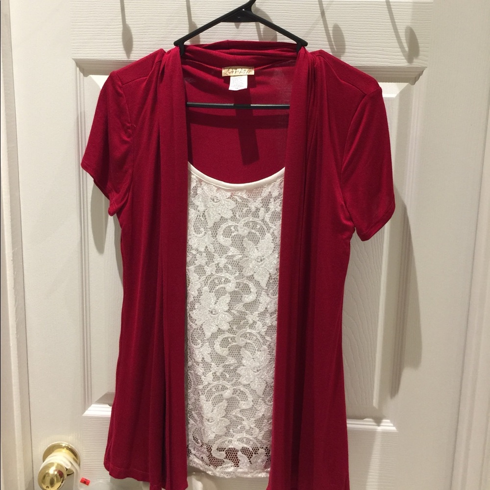 Lavish Red Blouse