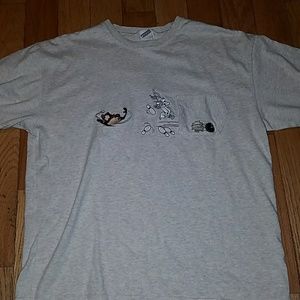 Vintage Warner brothers pocket t shirt