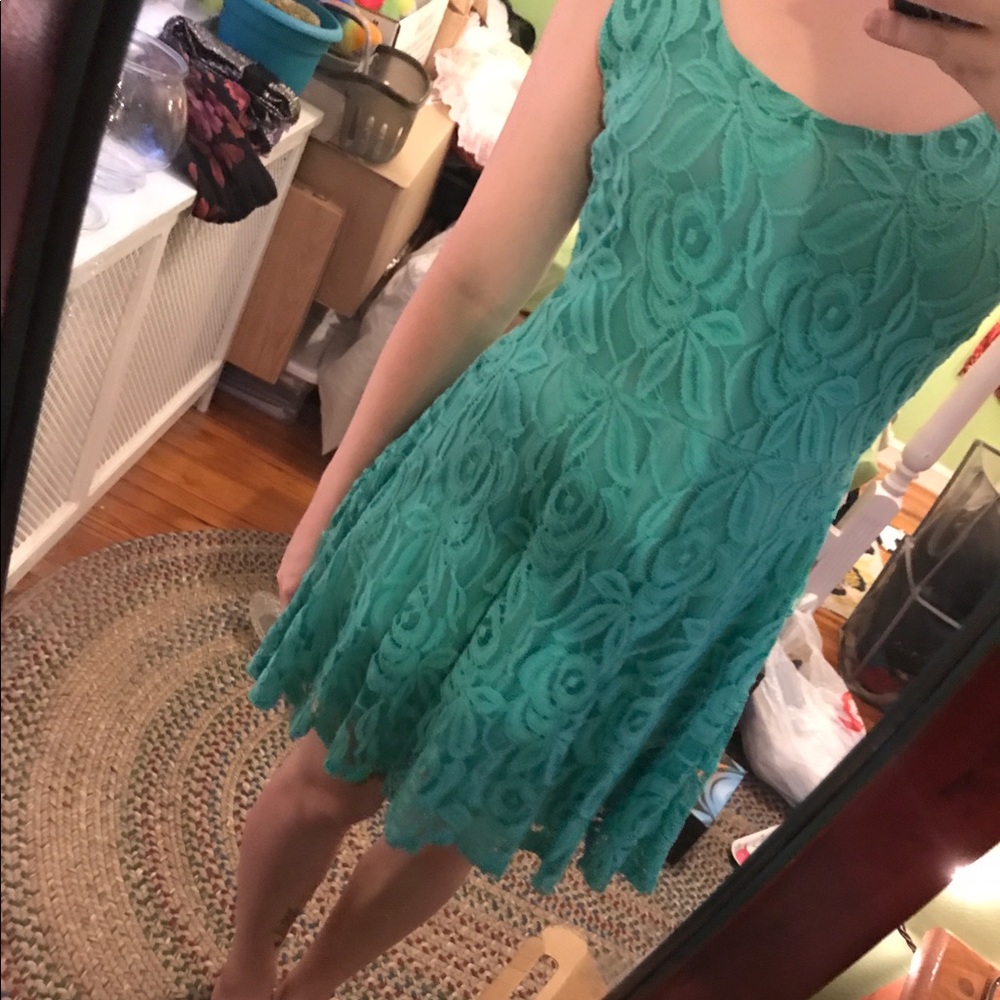 Layered Teal Dress