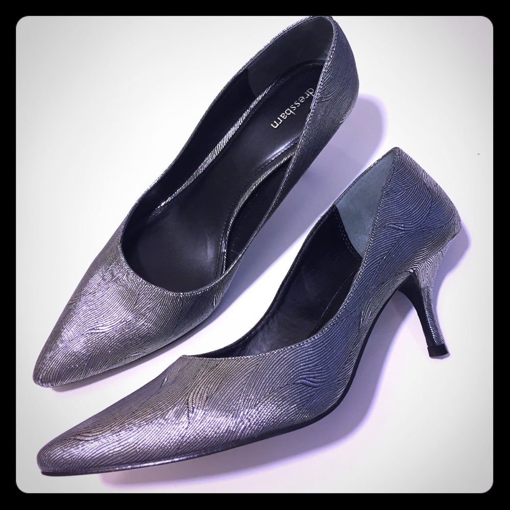 Dress Barn silver pumps