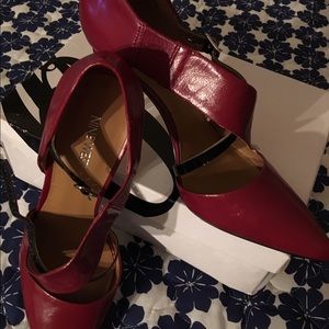 Cranberry red pumps
