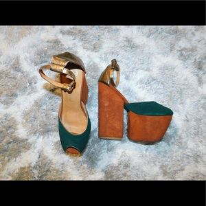 Jeffrey Campbell chunky ankle strap heels