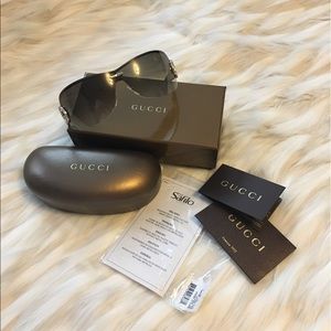 AUTHENTIC GUCCI SHIELD SUNGLASSES!