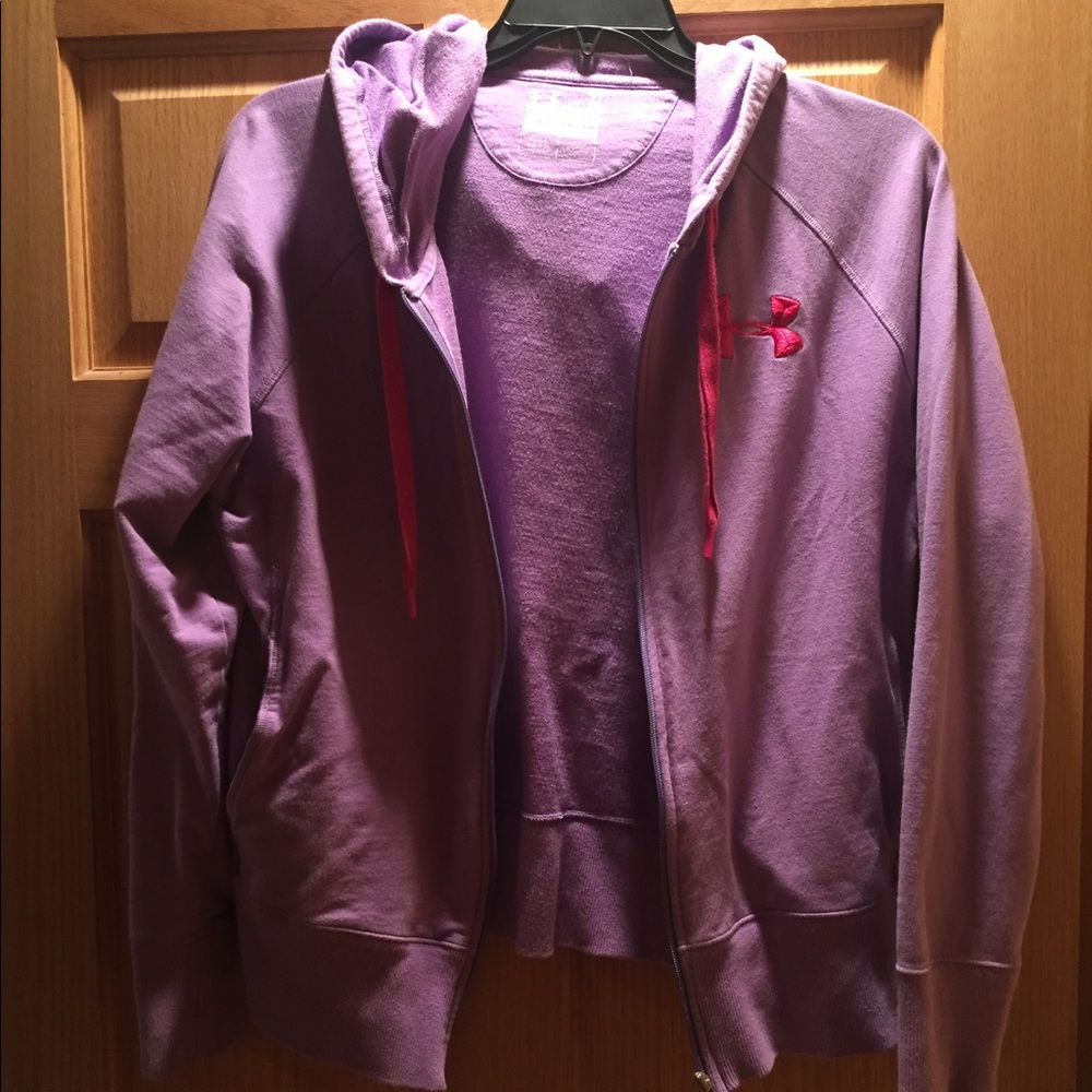 💜Under Armour Zip Up Storm Hoodie