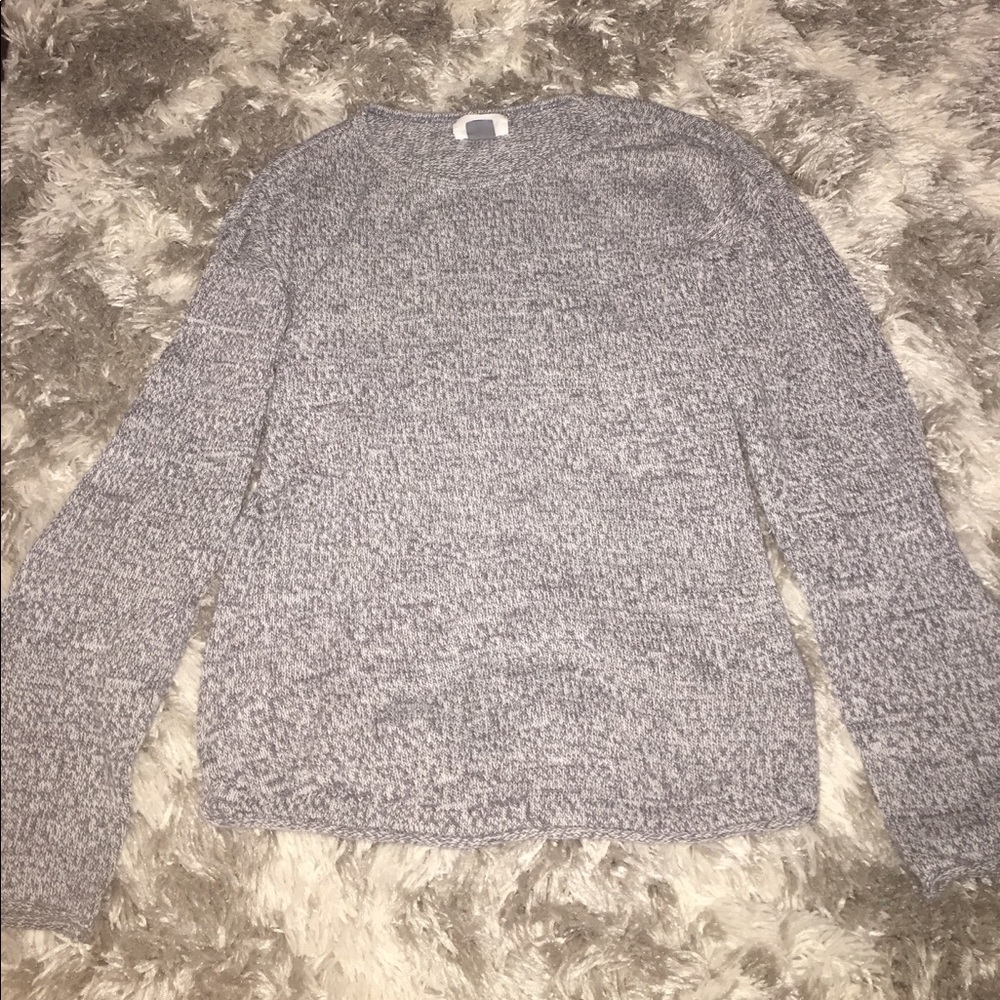 Grey knit sweater