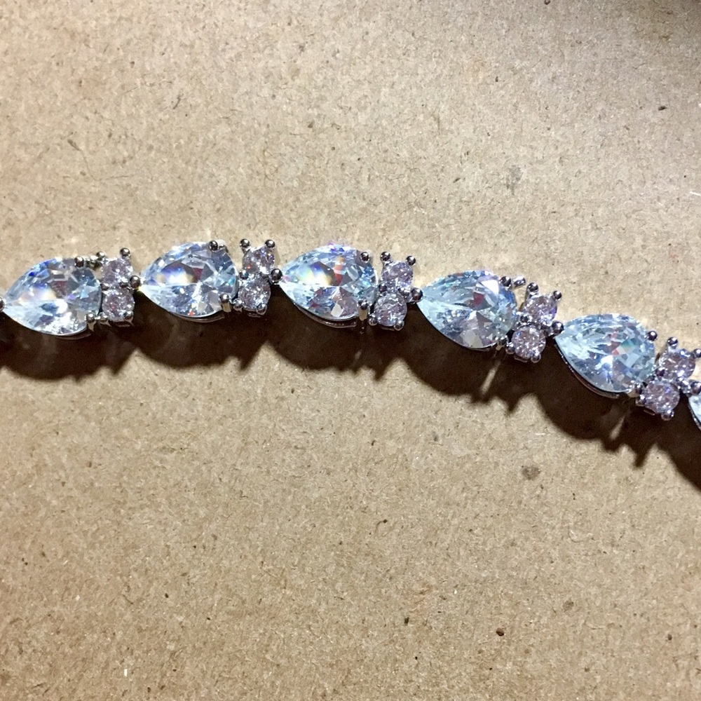 White sapphire bracelet