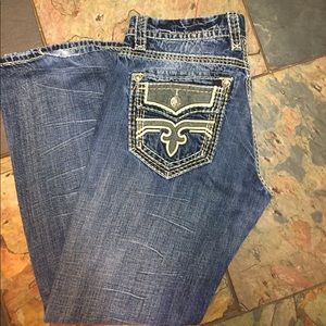 Mens Rock Revival Jeans 36X34