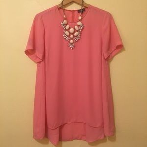 Salmon short sleeved top