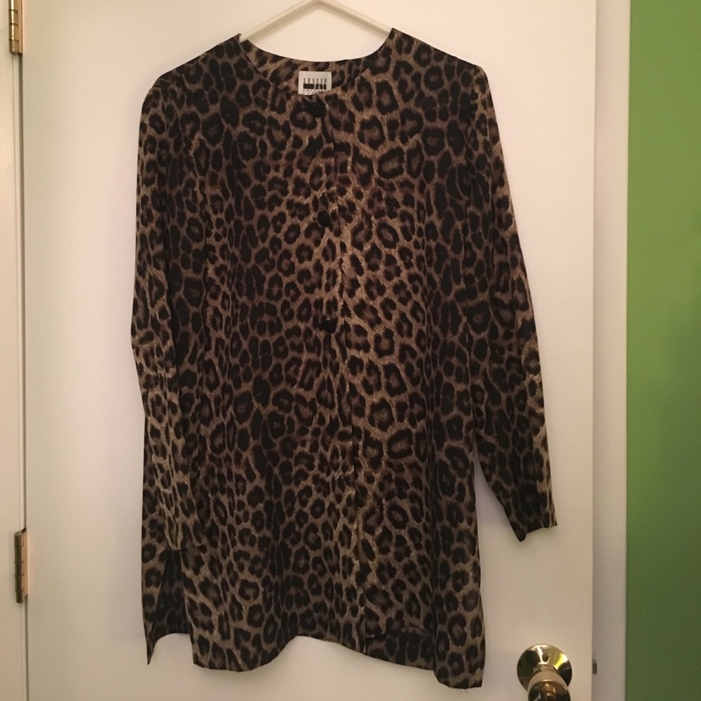 Women's Leopard Print Cardigan