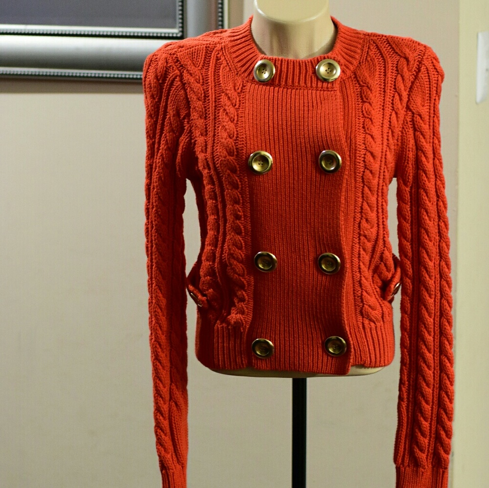 J. Crew Cardigan with gold embellishments