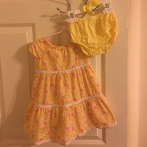 Gymboree daisy dress & diaper cover🌼