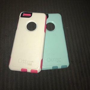 2 iPhone 6 otter box cases  gently used & durable