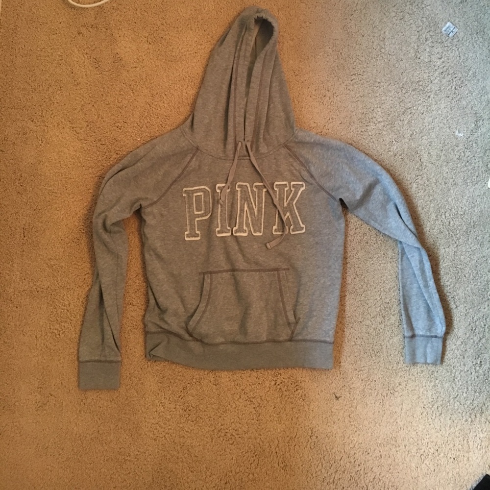Grey PINK hoodie