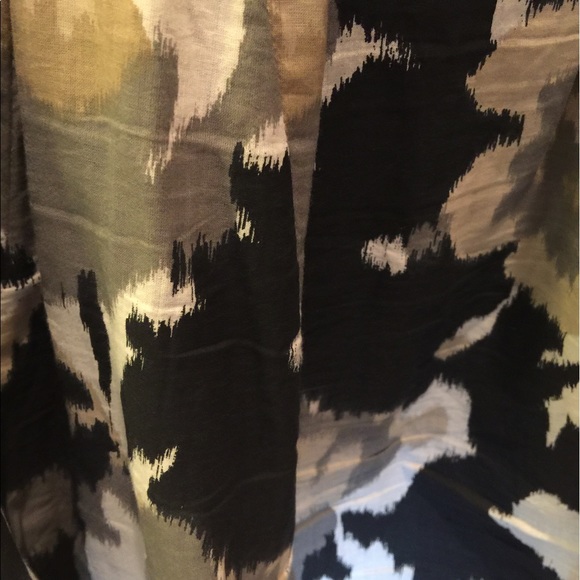 Gathered Printed Cotton Skirt - Picture 3 of 3