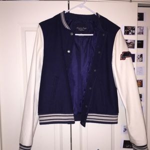 varsity bomber jacket