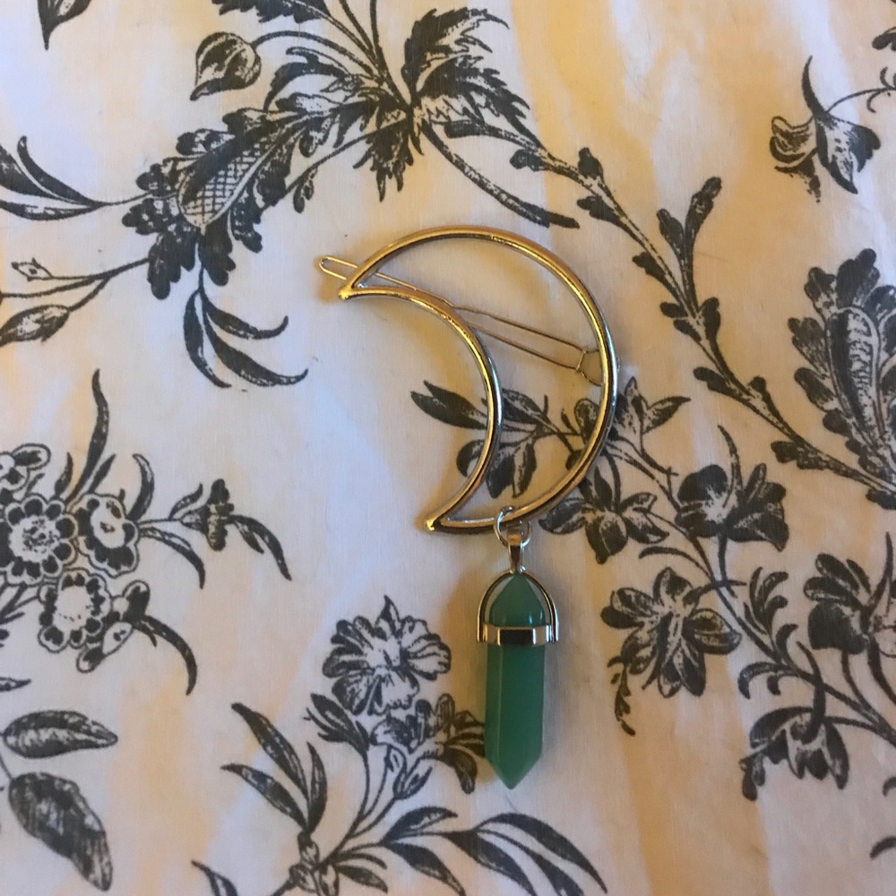 Healing stone 🌙 Moon hair Barrett clip - Picture 6 of 8