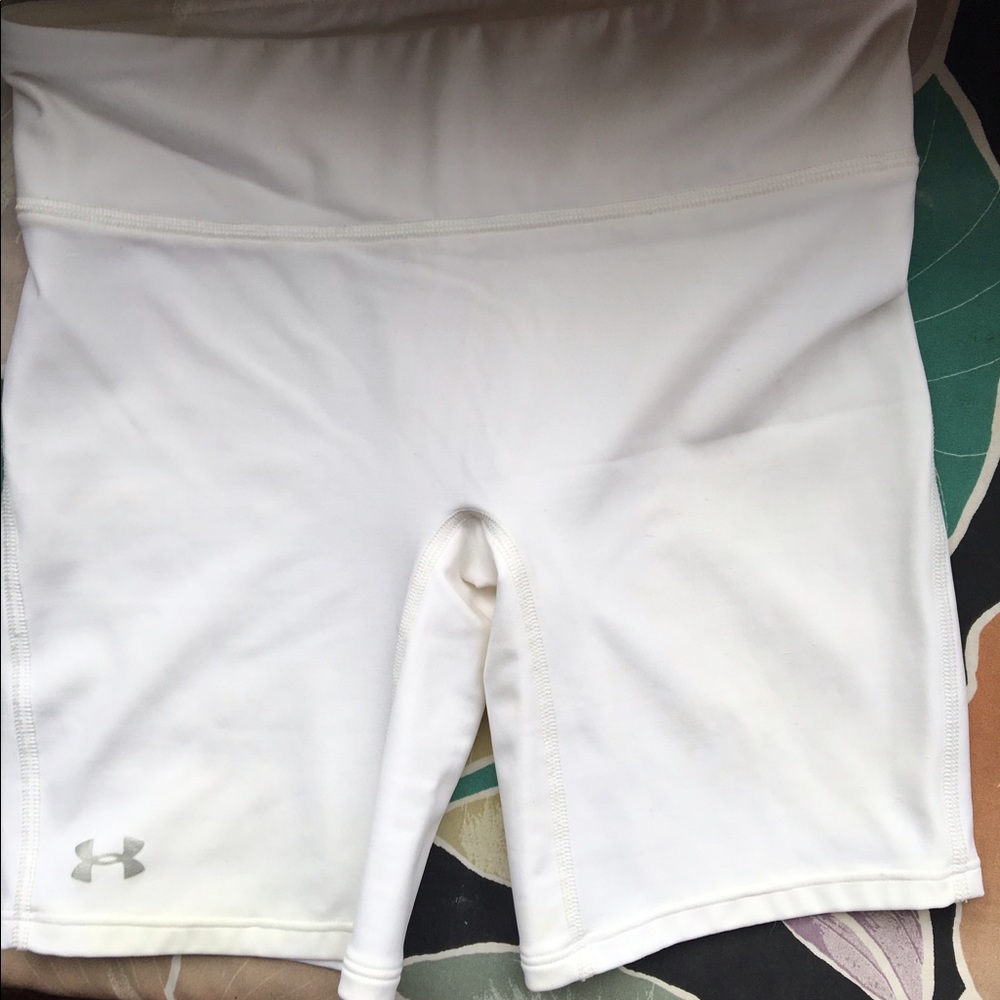 White  champion biking shorts