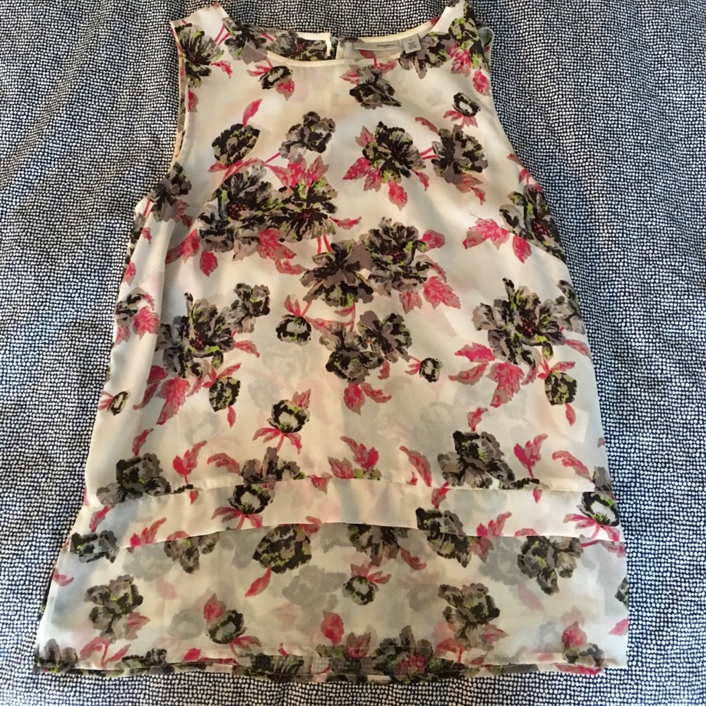 Halogen Floral Sleeveless Blouse