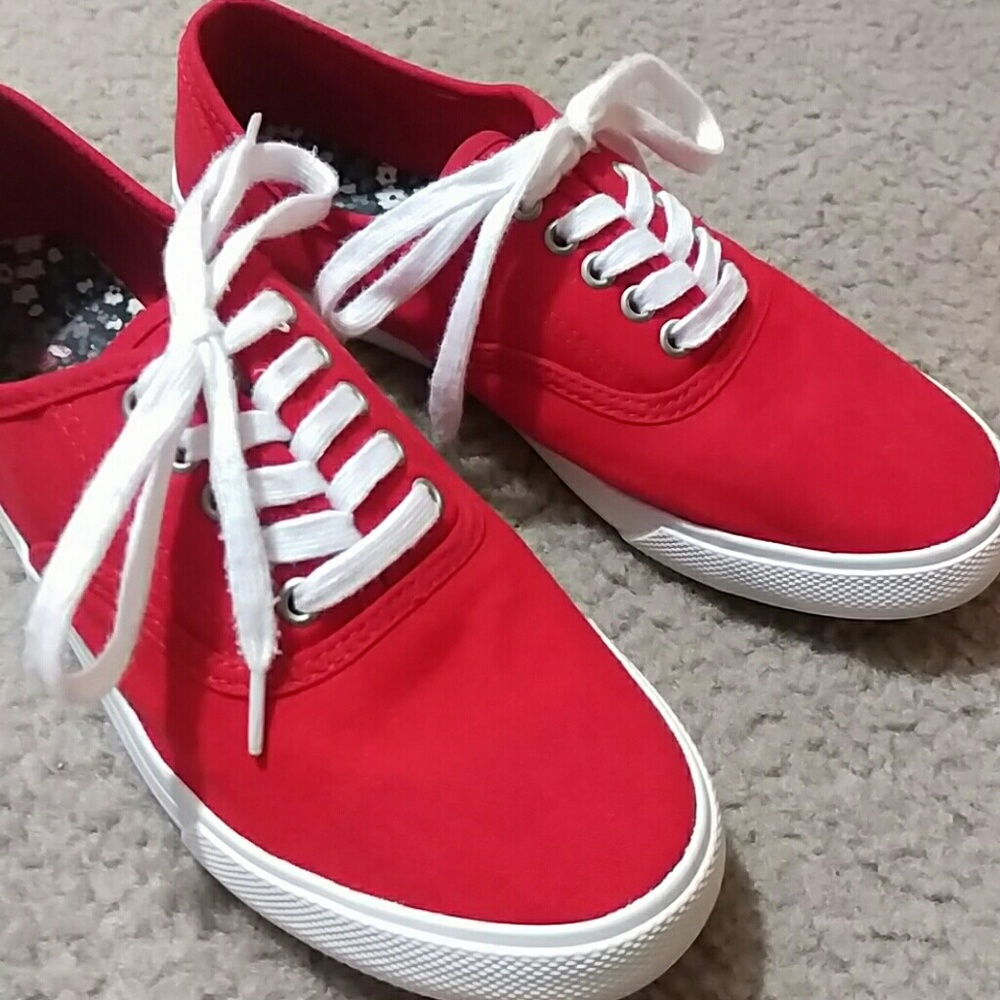 Red Canvas Shoes