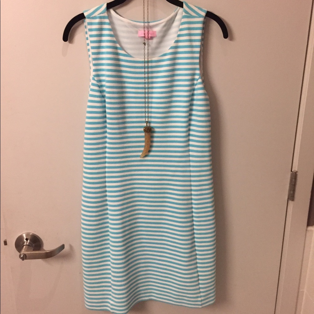 Lilly Pulitzer blue and white dress