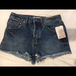 Free people denim shorts