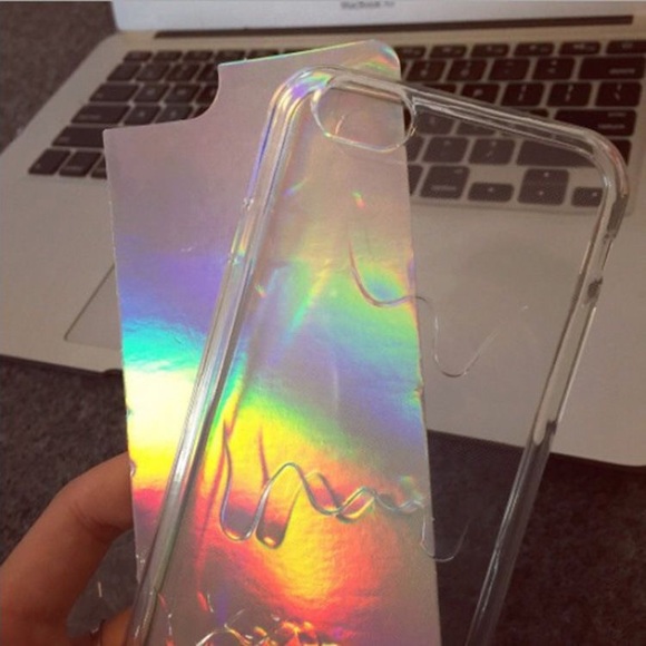 Holographic Molten Drops iPhone Case - Picture 4 of 4