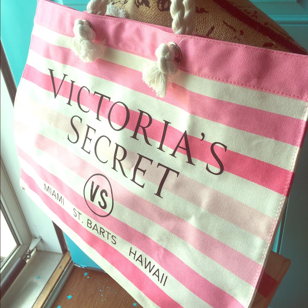 Victoria Secret Pink & White Tote