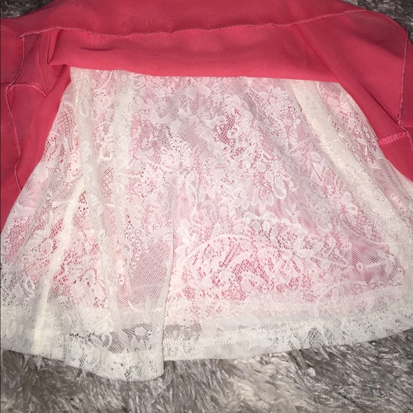 Hot pink flowy tank top blouse - Picture 2 of 3