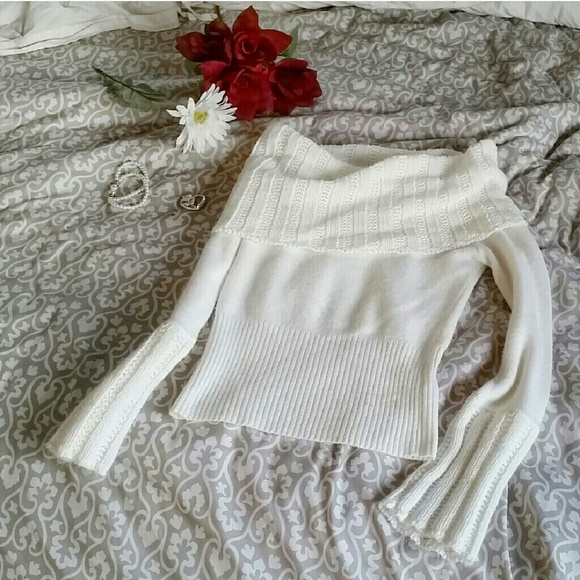 Off-White Cowl Neck Sweater - Picture 2 of 4