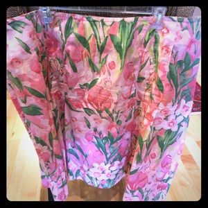 Timmy Hilfiger Pink Floral Cotton Skirt