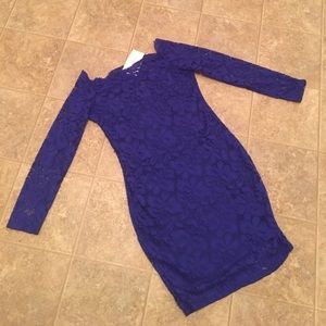 New with tags! Bodycon Cobalt blue lace dress