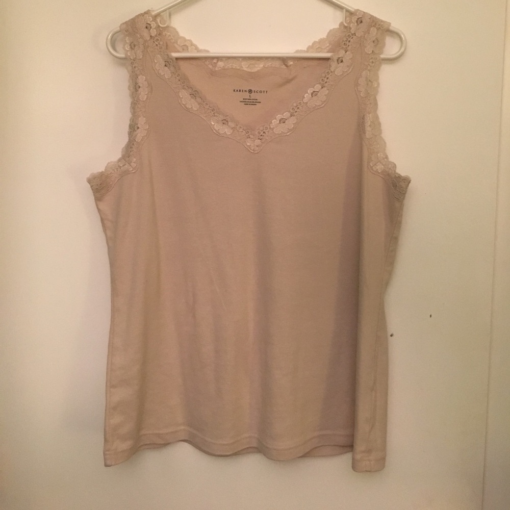 Women's Beige Tank Top