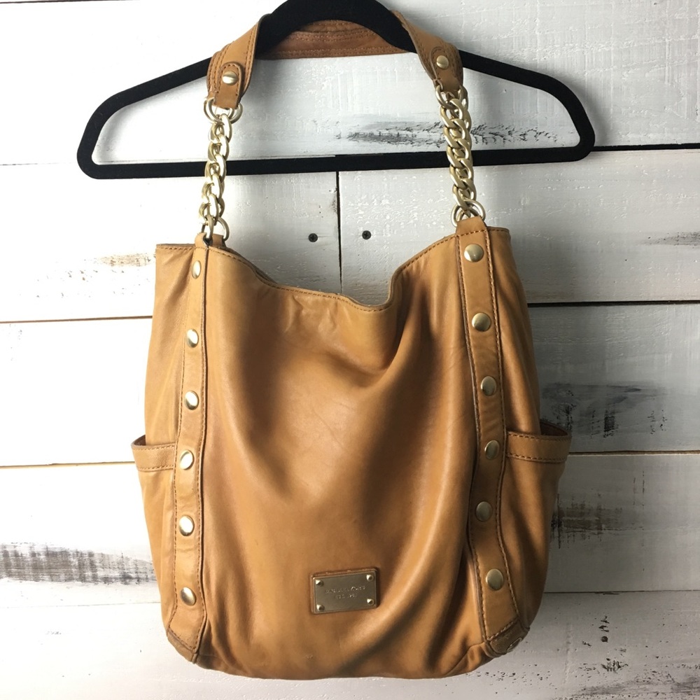 Michael Kors Studded Delancy Large Leather Tote