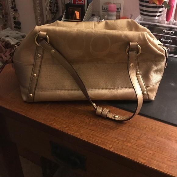 Coach Gold Purse - Picture 2 of 3