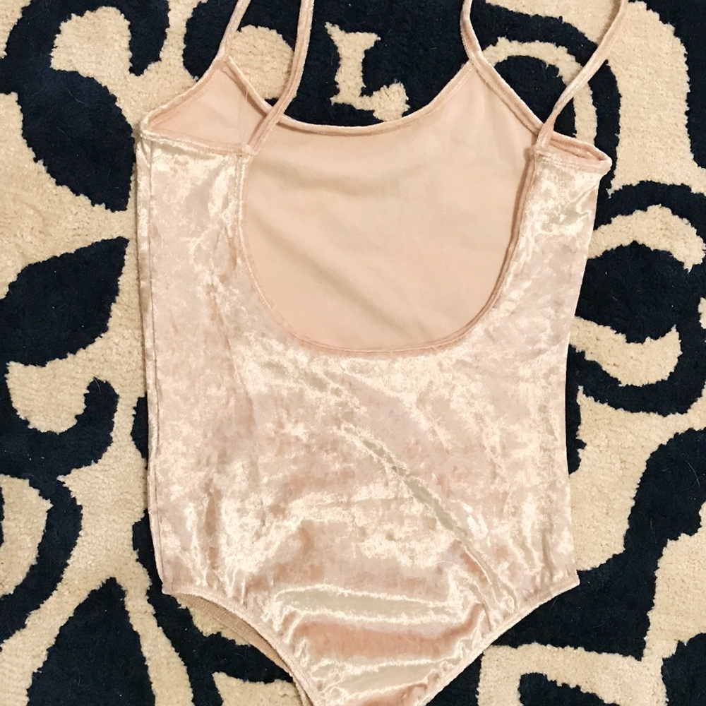 π velvet crush cream beige bodysuit size small - Picture 4 of 8