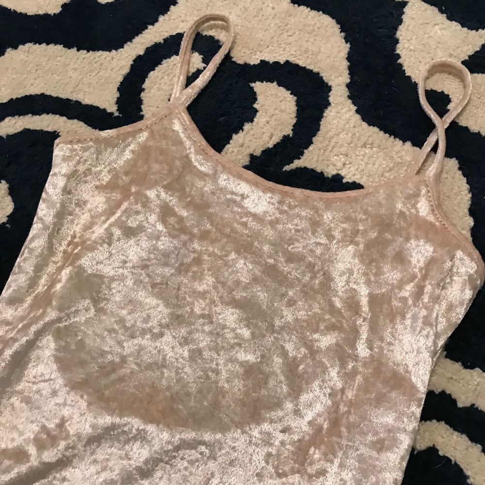 π velvet crush cream beige bodysuit size small - Picture 6 of 8