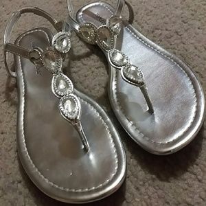 Silver Embellished Sandal