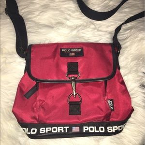 Vintage Polo Sport Red Crossbody bag