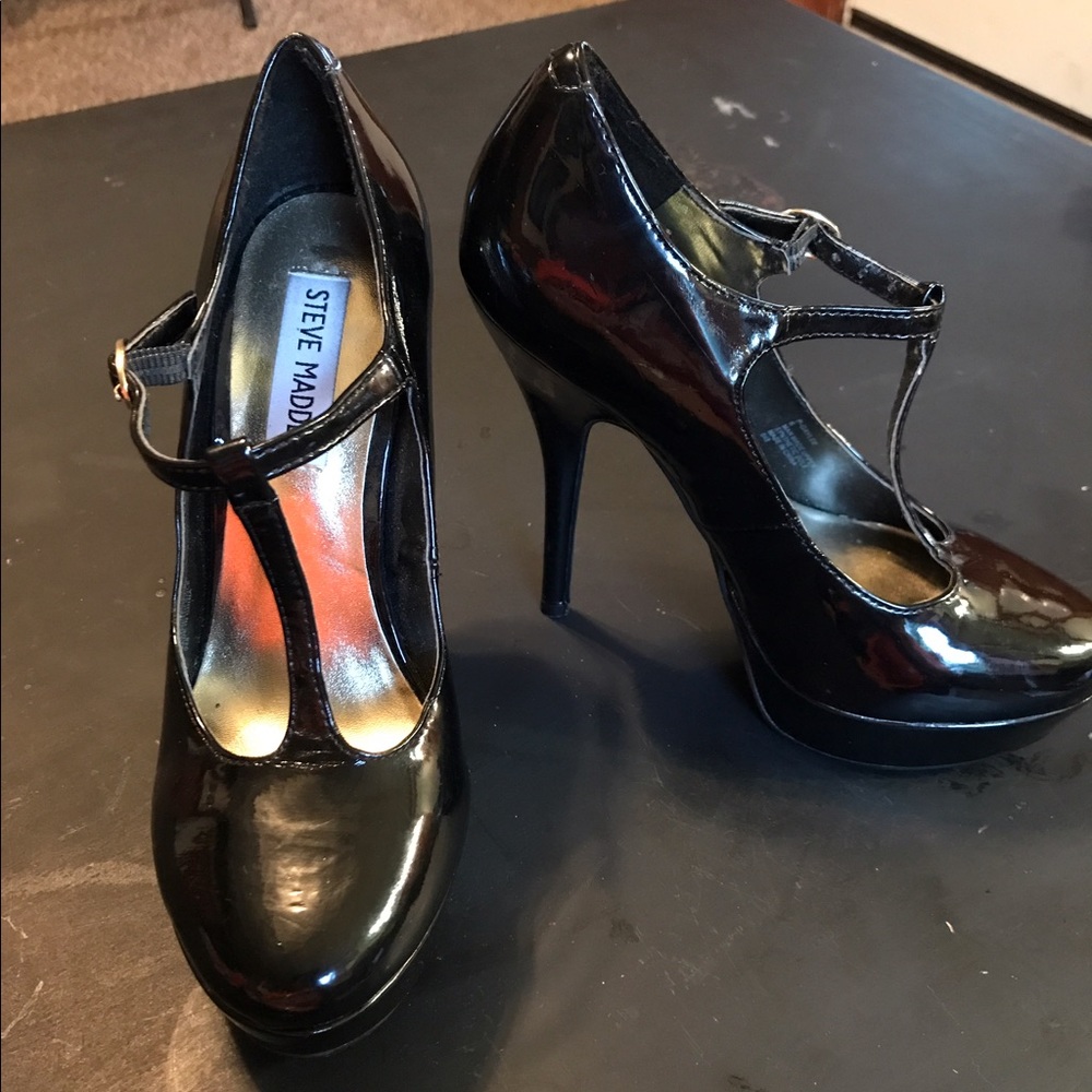 Steve Madden Black High Heel Shoes