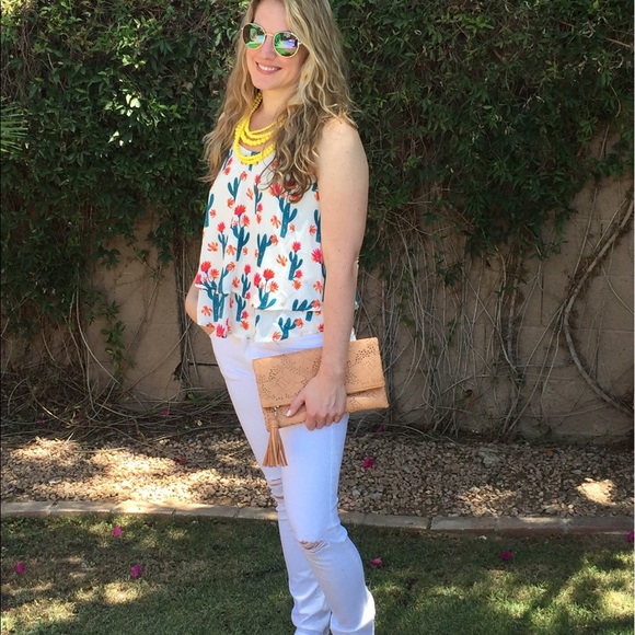 Peach love California Sassy Cactus tank top - Picture 7 of 7