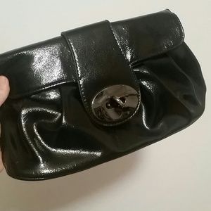 Patent leather clutch