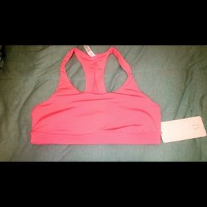 NWT CORAL LULU Mesh back sports bra