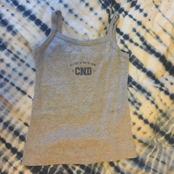 Vintage Tops - College of Notre Dame vintage tank top