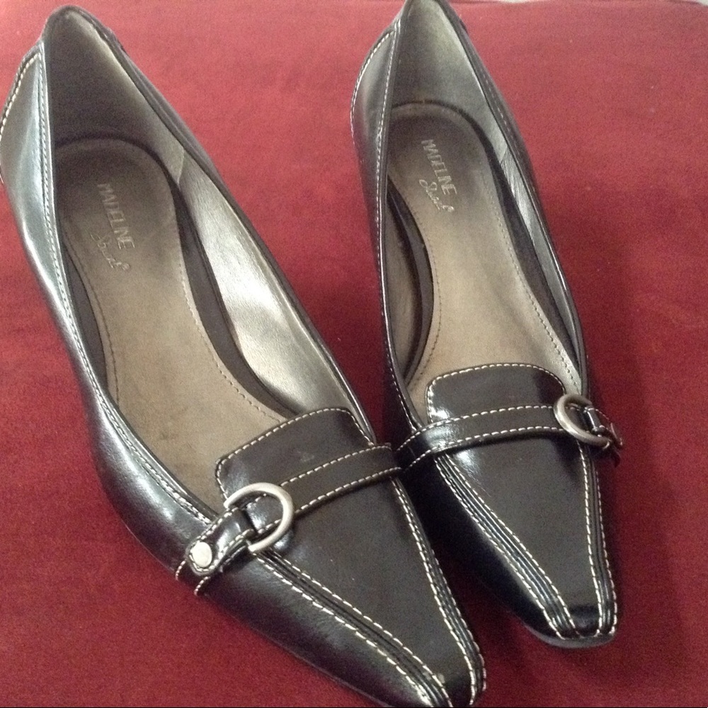 Black Loafers Heels